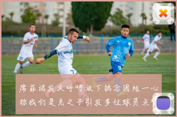 席菲诺发文呼吁放下执念团结一心称我们是光之子引发多位球员点赞
