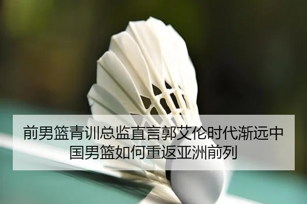 前男篮青训总监直言郭艾伦时代渐远中国男篮如何重返亚洲前列 - ayx